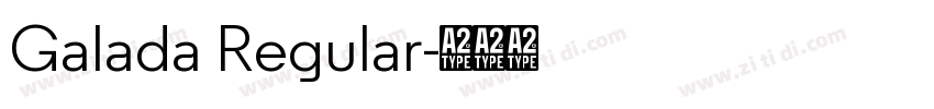 Galada Regular字体转换